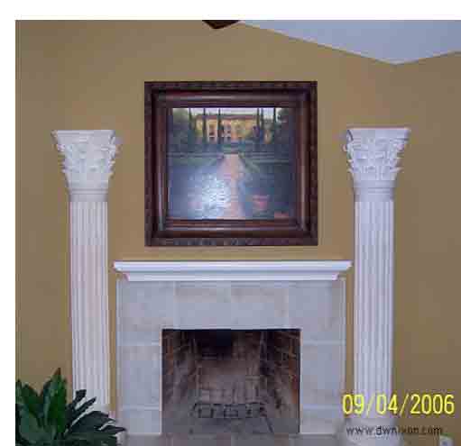 Cover Brick Fireplace